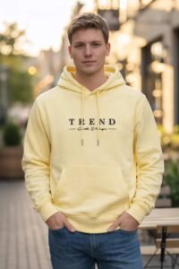 sudadera amarilla hombre