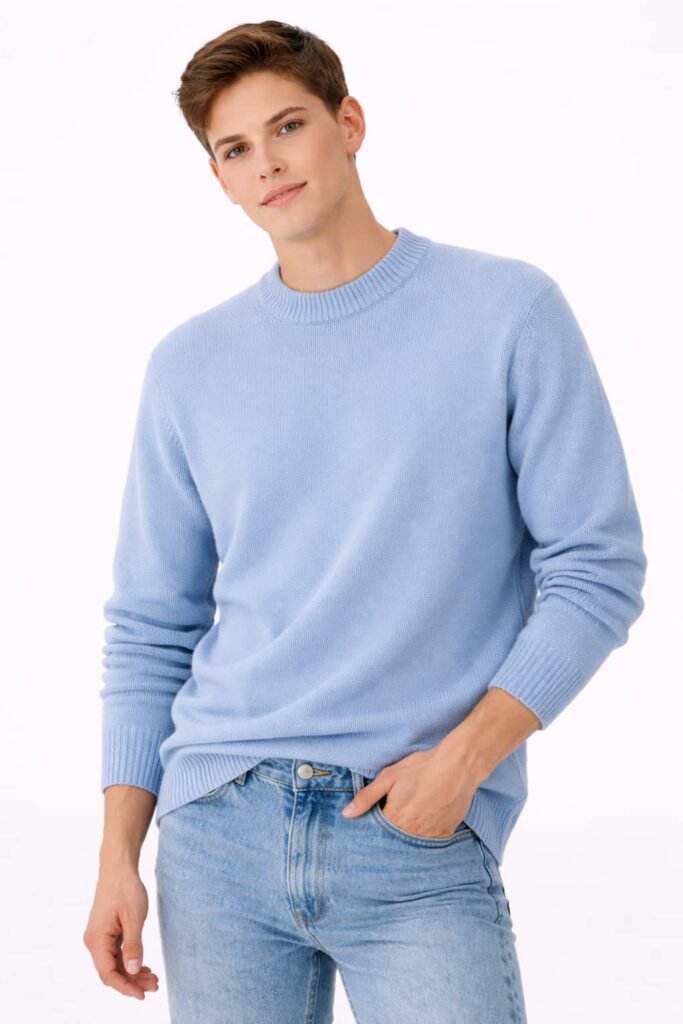 Sudadera de hombre azul